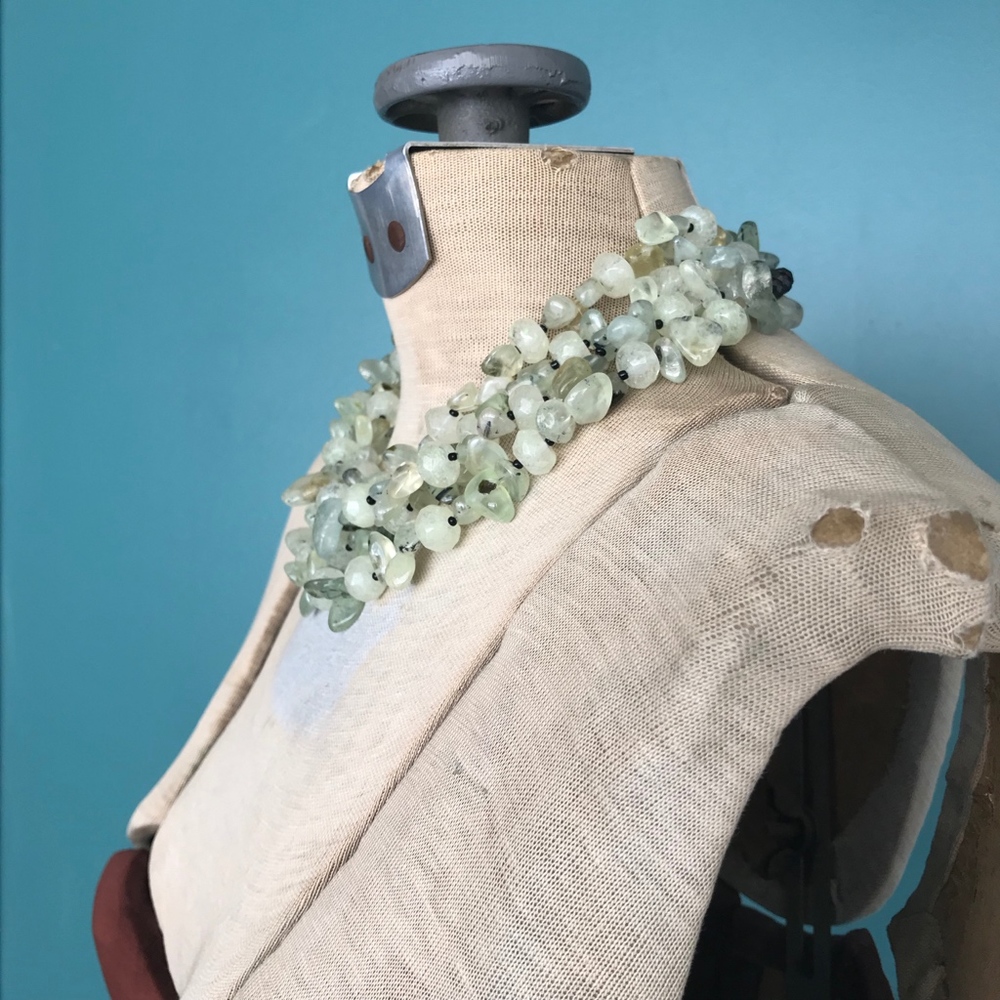 Mint Statement Necklace Chunky Collar Necklace - image 6